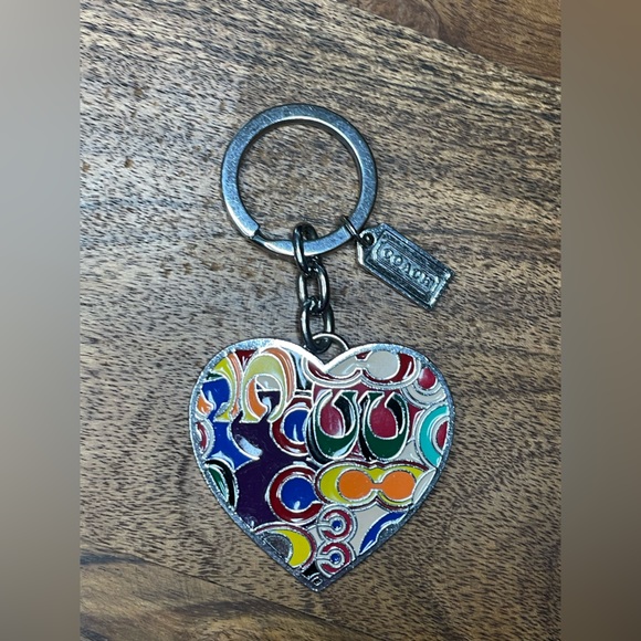 Coach Handbags - COACH Poppy Pop C Heart Bag Charm